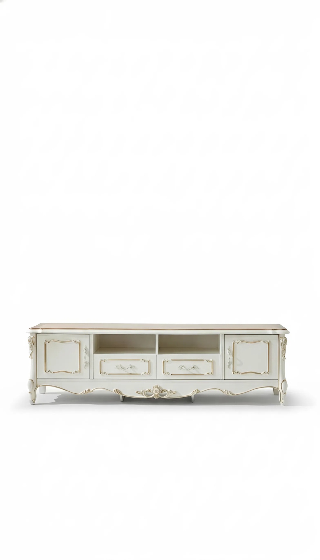 Sideboard Weiß Luxus Elegantes Wohnzimmer Kommode Schränke Lowboard Möbel
