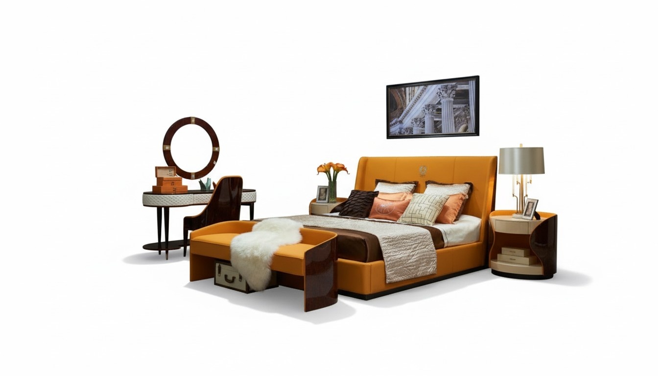 Sitz Polster Bank Polster Sitz Hocker Bank Leder Holz Stil Designer Ottomane Neu