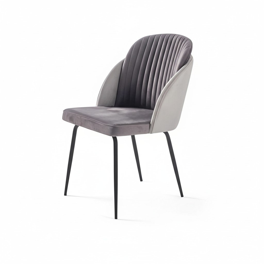 Sitz Stuhl Lehnstuhl Designer Sitzmöbel Esszimmer Stühle Grau Möbel