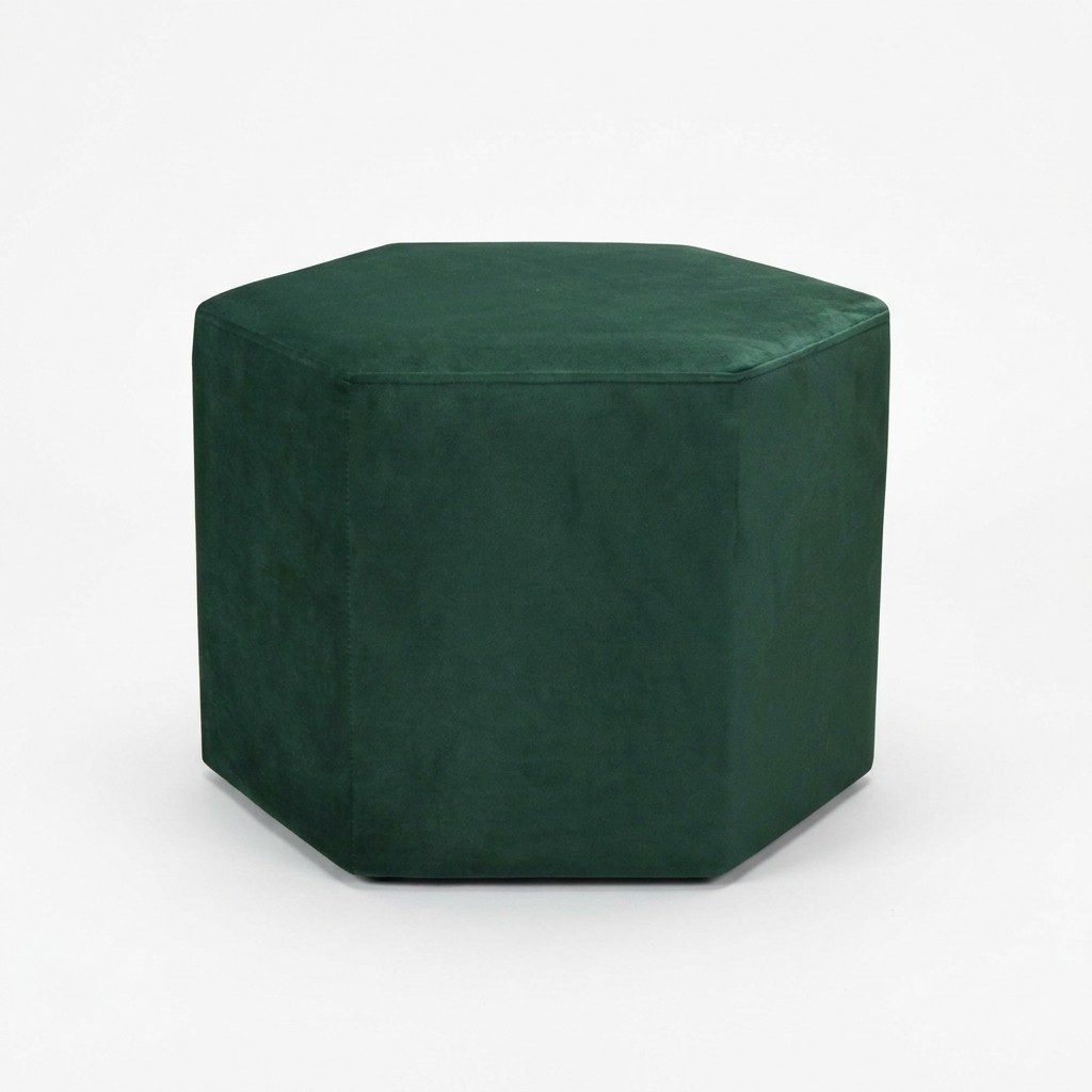 Sitzhocker Hocker Pouf Puff Sitzpouf Textil Stoff Fußhocker Ottomane Samt