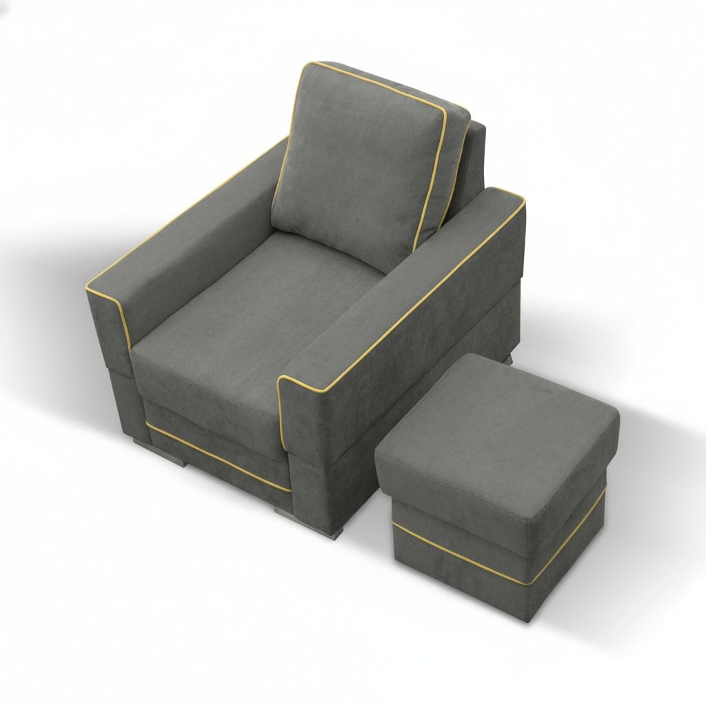 Sofa 1 Sitzer Couch Designer Textil Sofas Polster Neu Moderner Sessel Fernseh