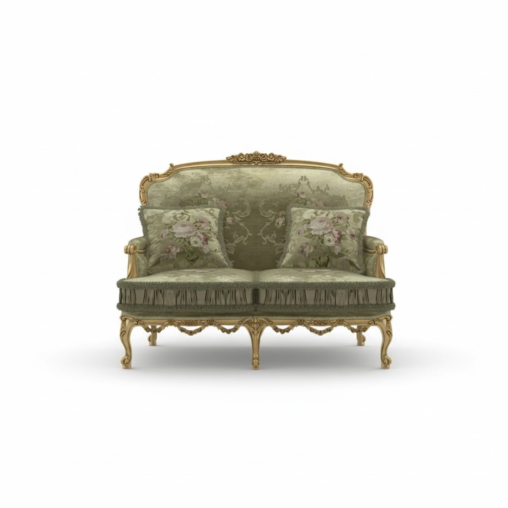 Sofa 2-er Klassische Couchen Luxus Möbel Sofas Polster Neu Zweisitzer