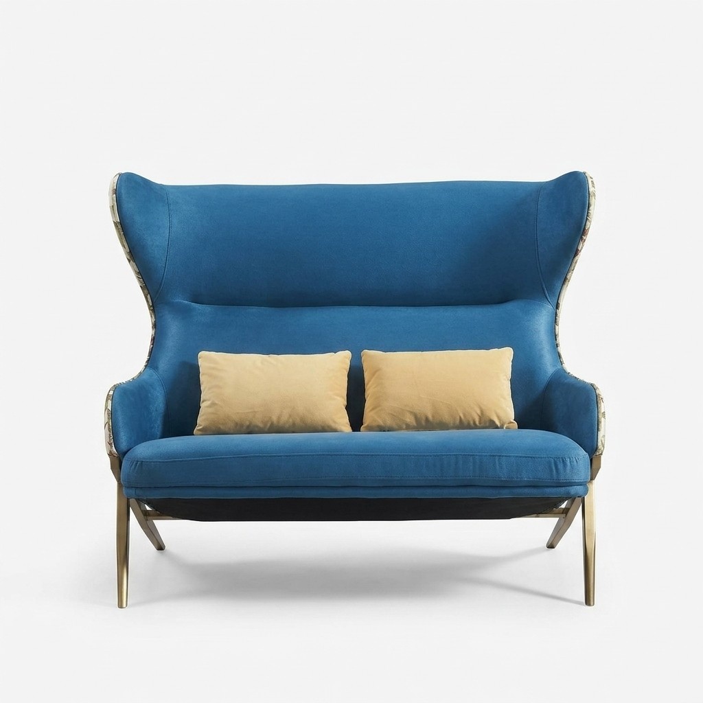 Sofa 2 Sitzer Design Sofas Polster Couchen Textil Relax Moderne Zweisitzer Neu