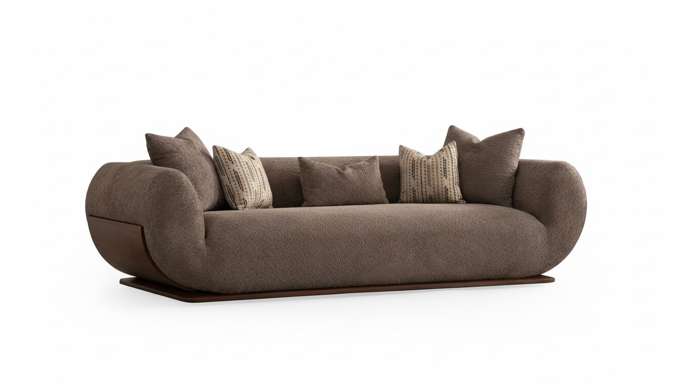 Sofa 3 Sitz Stoff Dreisitzer Sofas Luxus Wohnzimmer Modern Stoff Möbel Neu