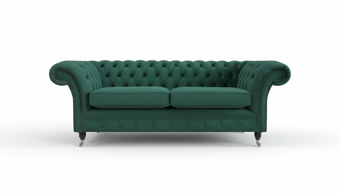 Sofa 3 Sitzer Couch Chesterfield Polster Sitz Garnitur Leder Textil design