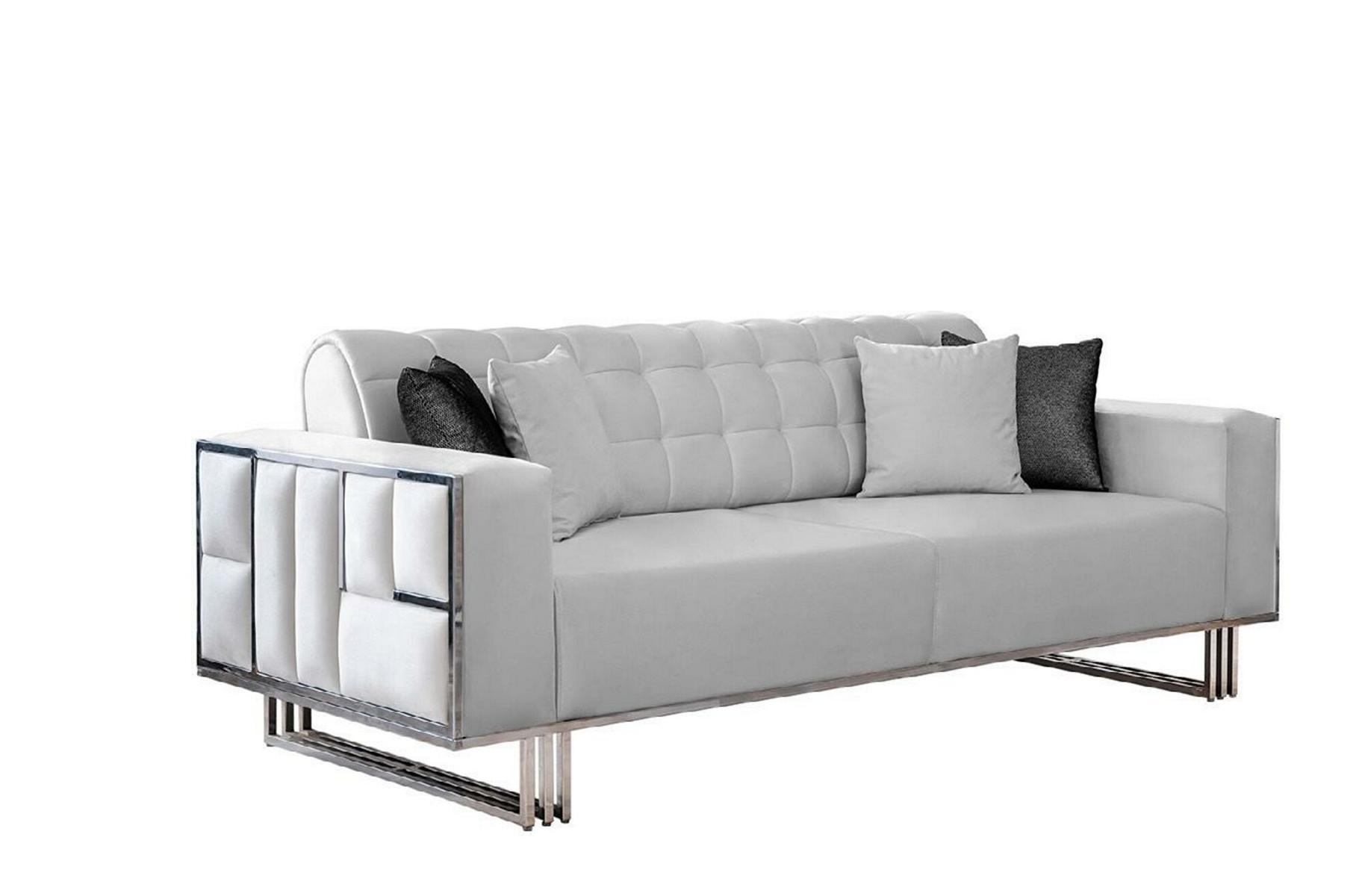 Sofa 3 Sitzer Design Sofas Polster Sitz Design Dreisitzer Modern Stoff Möbel Neu