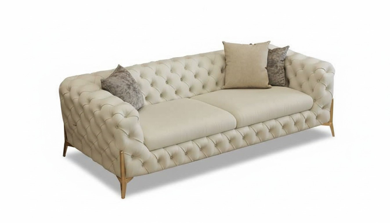 Sofa 3 Sitzer Design Sofas Polster Couchen Leder Relax Chesterfield Sitz Möbel