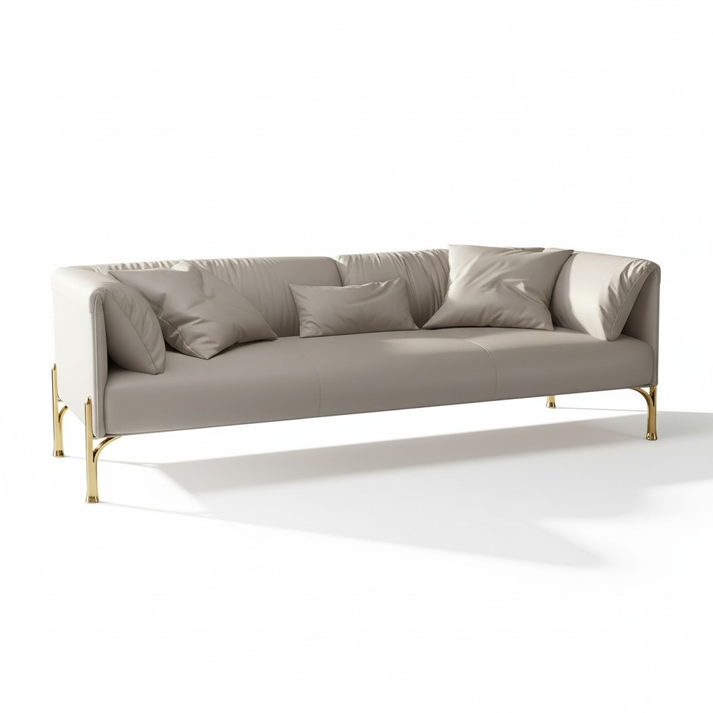 Sofa 3 Sitzer Klassisch Design Sofas Polster Leder Moderne Couchen 3 er Relax