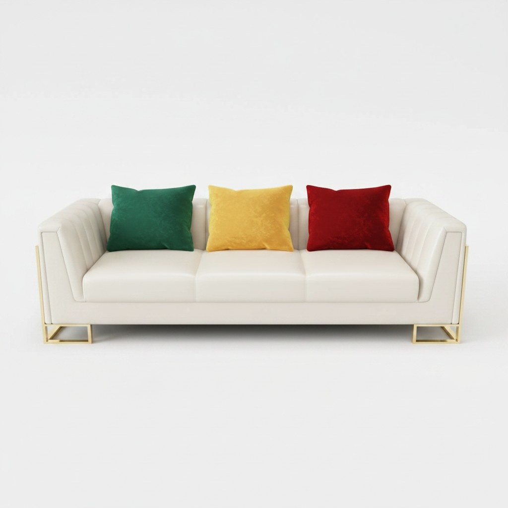 Sofa 3 Sitzer Leder Sofas Couch Polster Garnitur Sofagarnitur Moderne Dreisitzer !