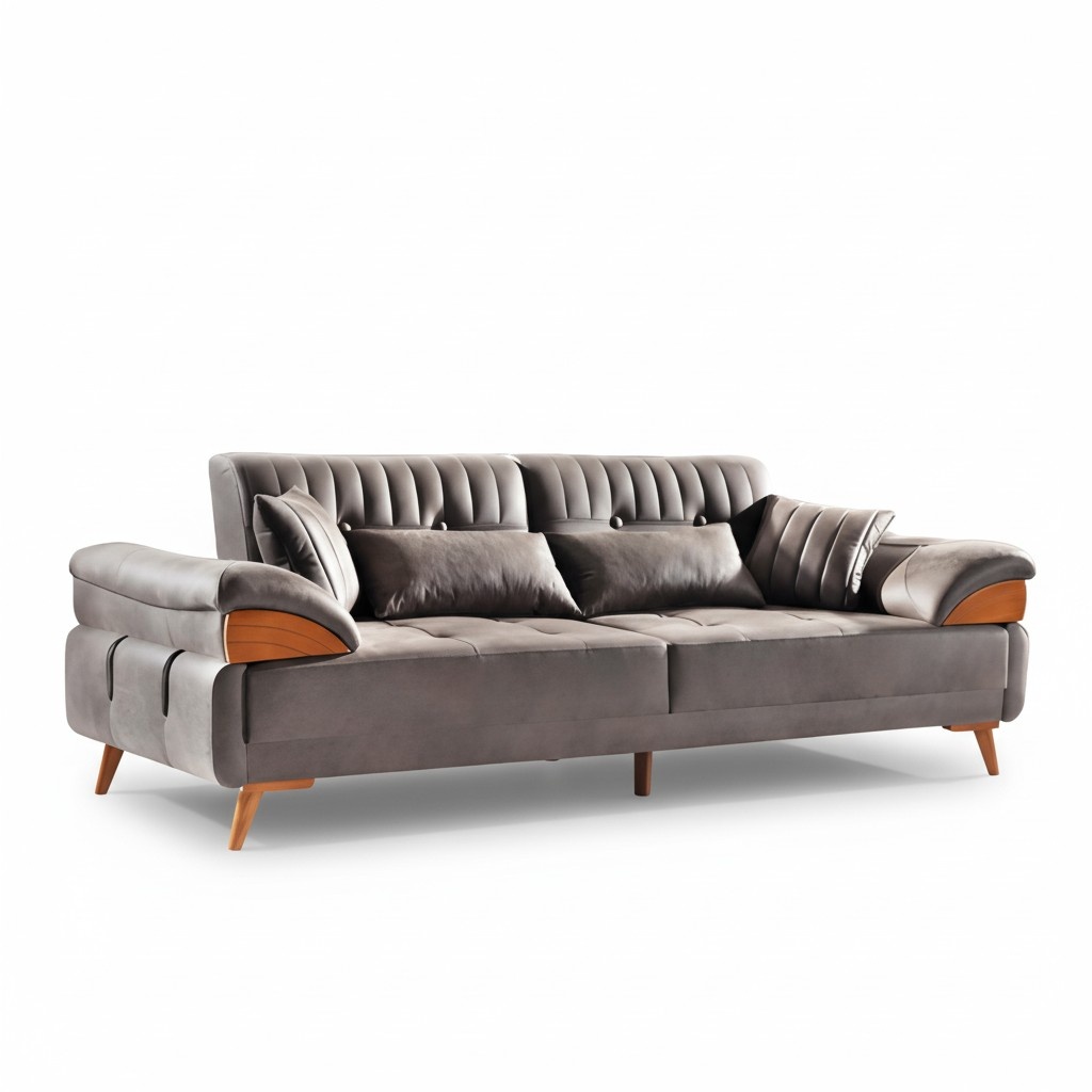Sofa 3 Sitzer Ledersofa Couch Wohnlandschaft Garnitur Design Modern Sitz