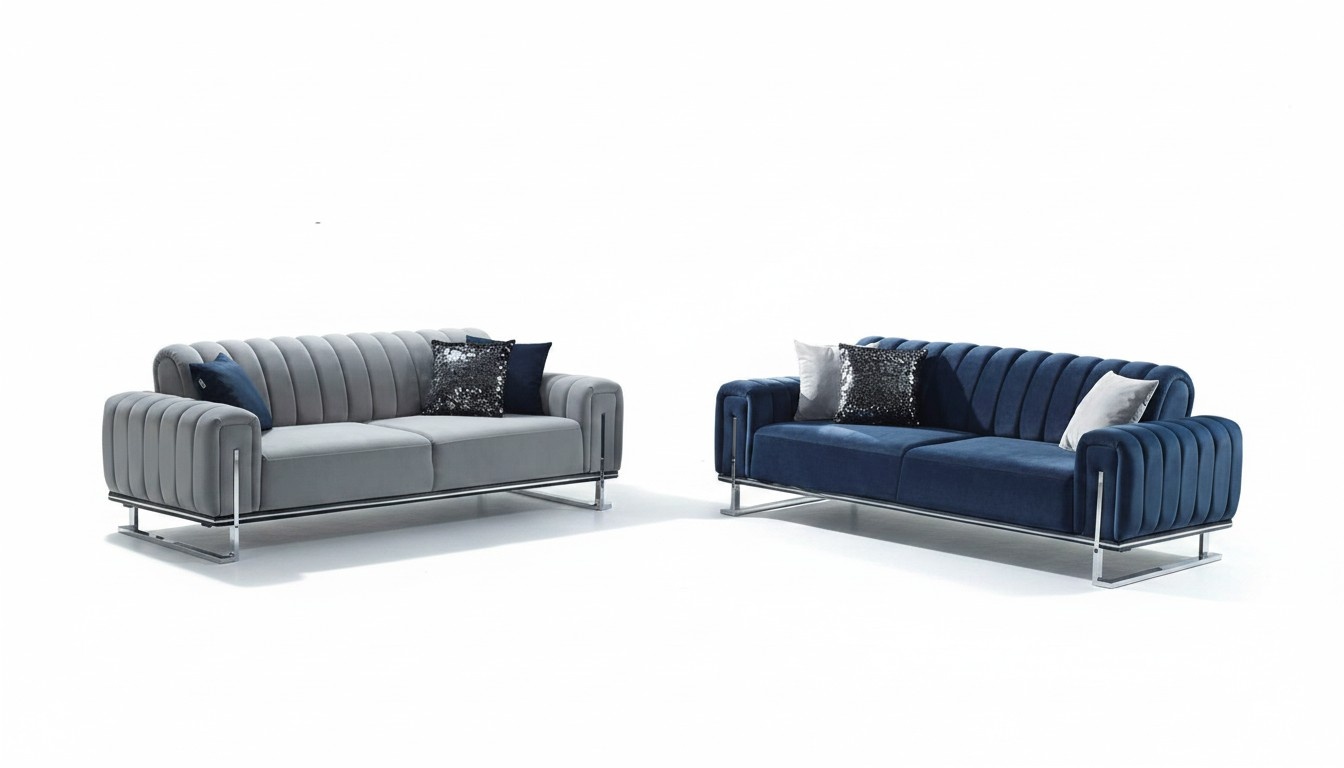Sofa 3-Sitzer Relaxgarnitur Wohnzimmer 2tlg Lounge-Garnitur Komplettsofa Couch