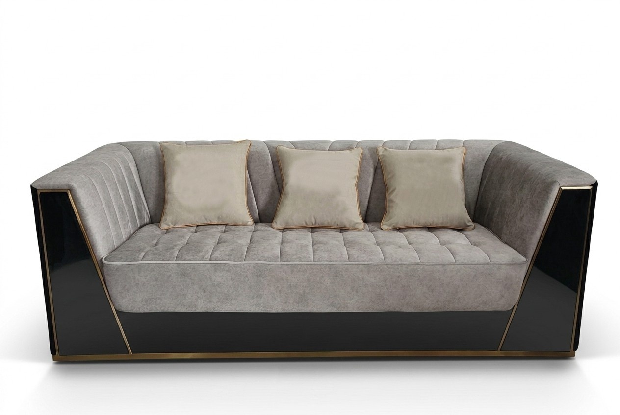Sofa 3 Sitzer Sofas Luxus Textil Couchen big Polster Designer Möbel Dreisitzer