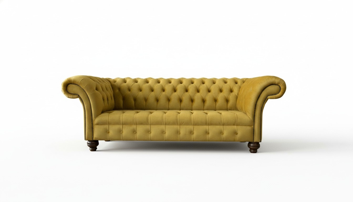 Sofa 3 Sitzer Textil Sofas Couch Polster Garnitur Sofagarnitur Chesterfield Neu