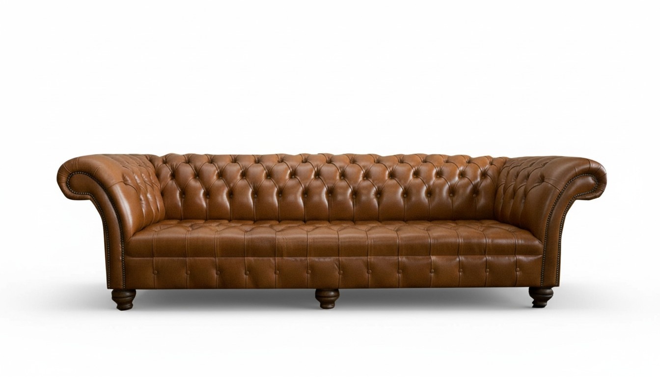 Sofa 4 Sitzer Big Braun Couch Sofas Couchen Wohnzimmer Design Viersitzer Leder