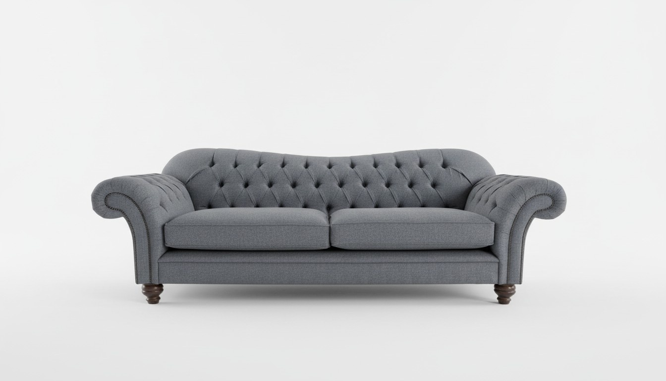 Sofa 4 Sitzer Couch design Chesterfield Polster Sitz Garnitur Leder Textil Neu!