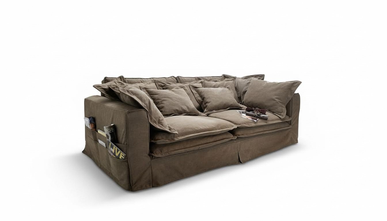 Sofa 4 Sitzer Stoffsofas Luxus Designer Couch Couchen big Polster Lümmel 240cm