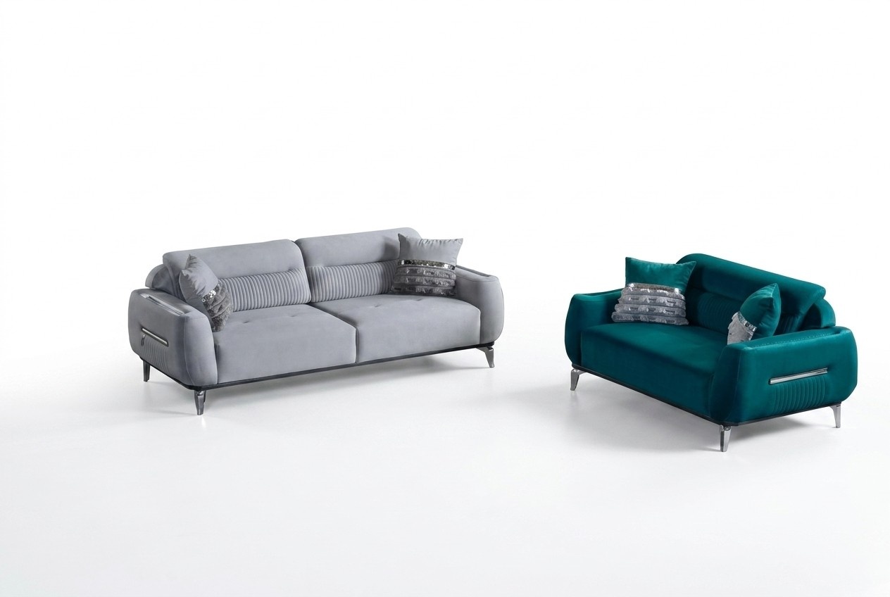Sofa Couch Polster Möbel Wohnzimmer Sitzgarnitur Einrichtung Garnitur 3+2