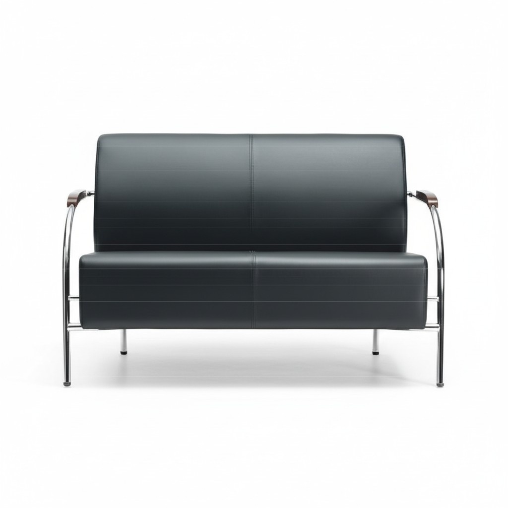 Sofa Design Sofas Couch Polster 2 Sitzer Sofas Schwarz Couchen Sitz Stoff