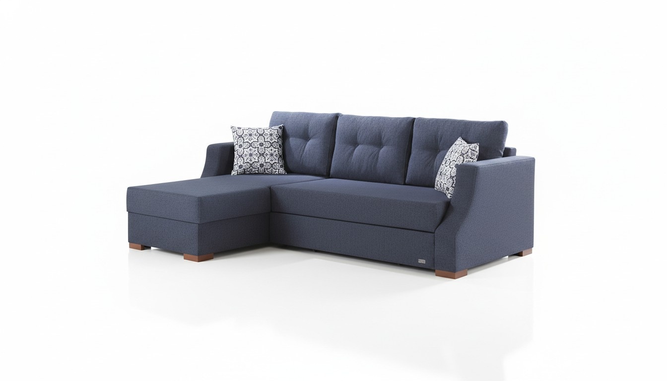 Sofa Designer mit Bettfunktion Bettkasten Schlafsofa Ecksofa L-Form