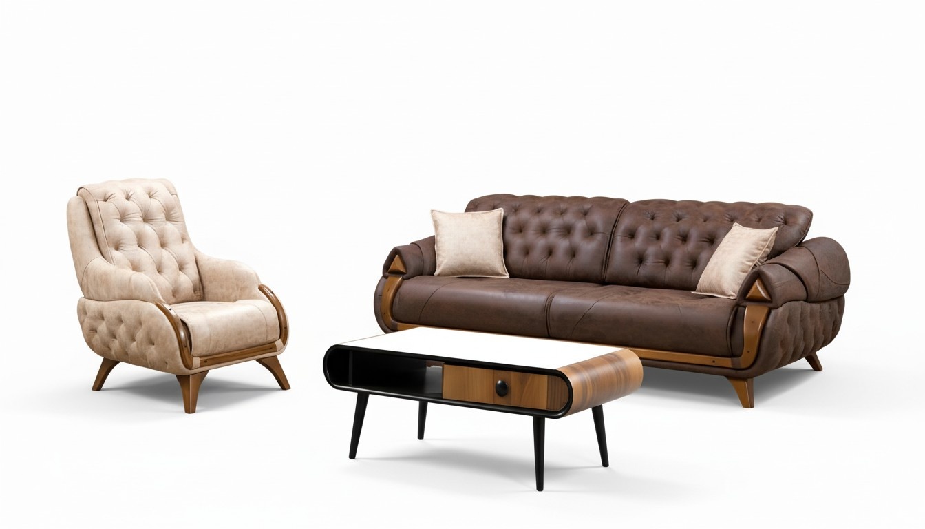 Sofa Klassische Couchen Luxus Möbel Sofas Couch Dreisitzer 3 Sitzer Neu Sessel