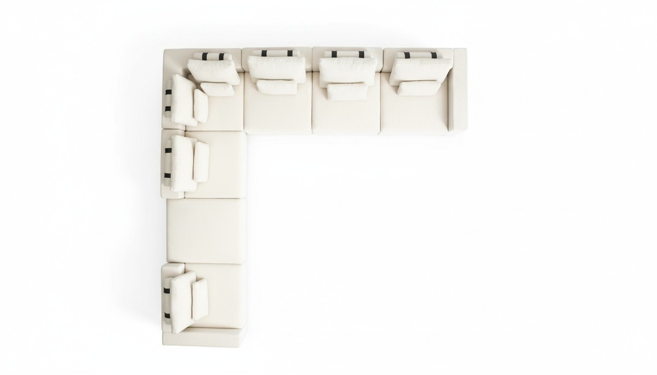 Sofa L-Form Luxus Polstersofa Wohnzimmer Textil Neu Möbel Moderne Couch