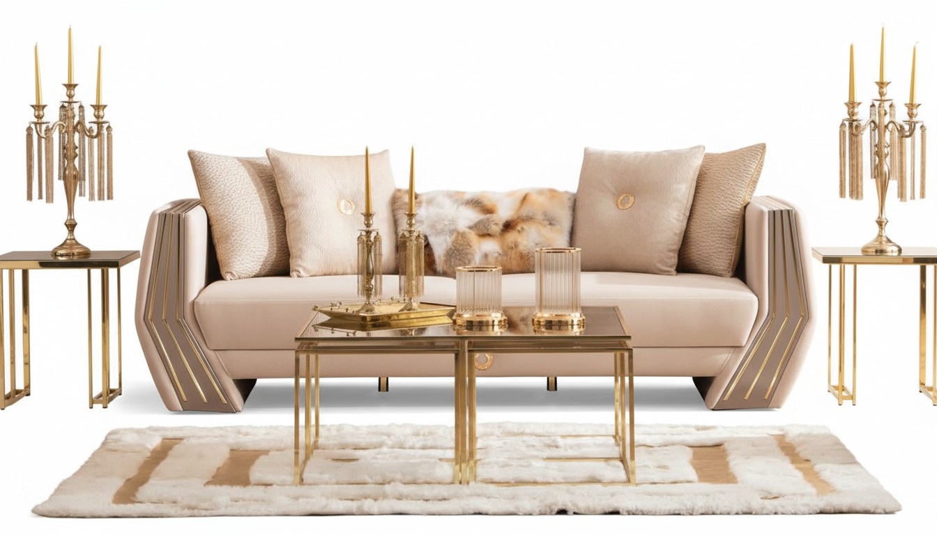 Sofa Luxus 3 Sitzer Couch Polster Holz Leder Wohnzimmer Dreisitzer Couchen Neu