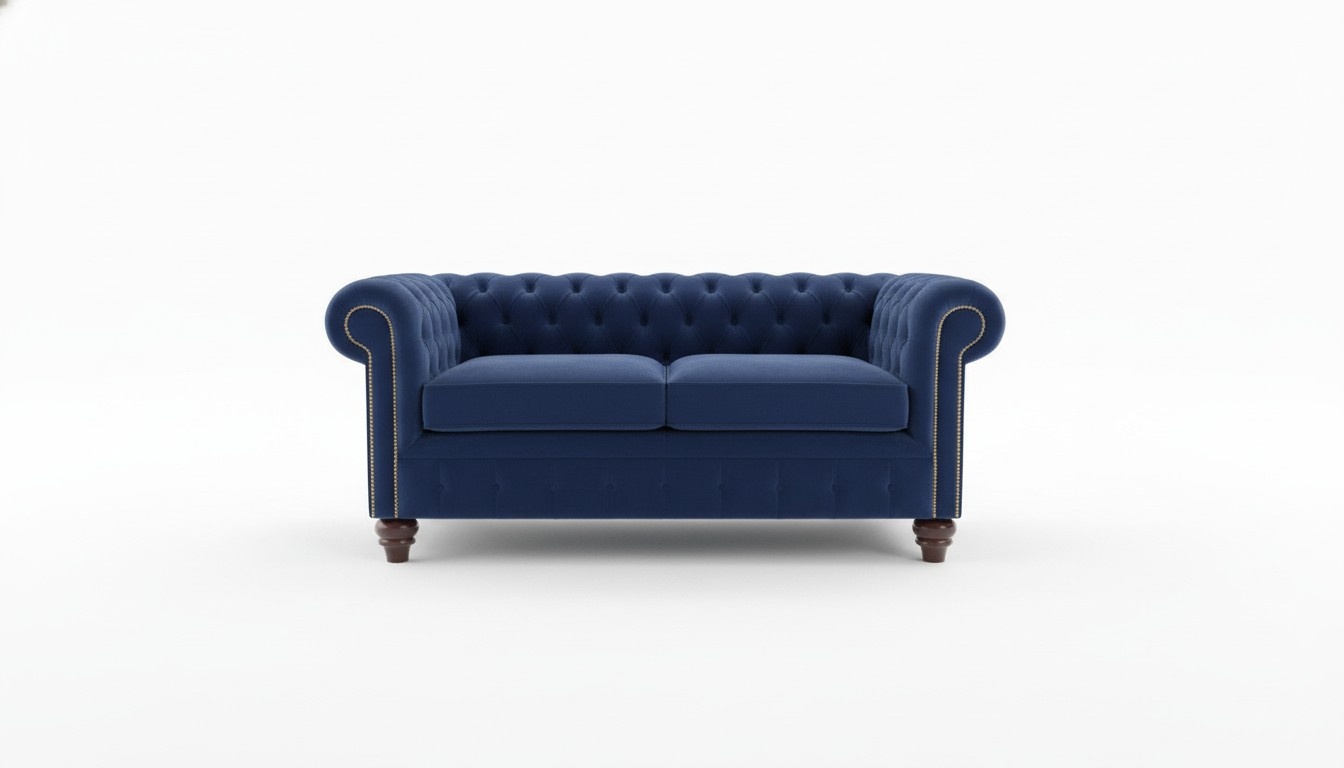 Sofa Luxus Leder Textil Chesterfield Couch Sofas Polster 3 Sitzer Garnitur