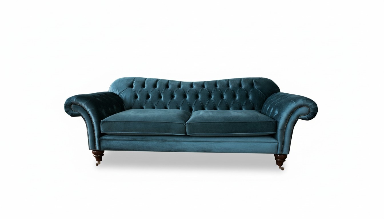 Sofa Luxus Textil Chesterfield Couch Sofas Polster Big 3 Sitzer Garnitur Design