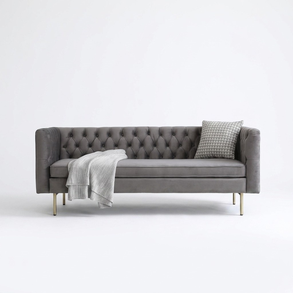 Sofa Luxus Textil Chesterfield Couch Sofas Polster 3 Sitzer Italienische Möbel