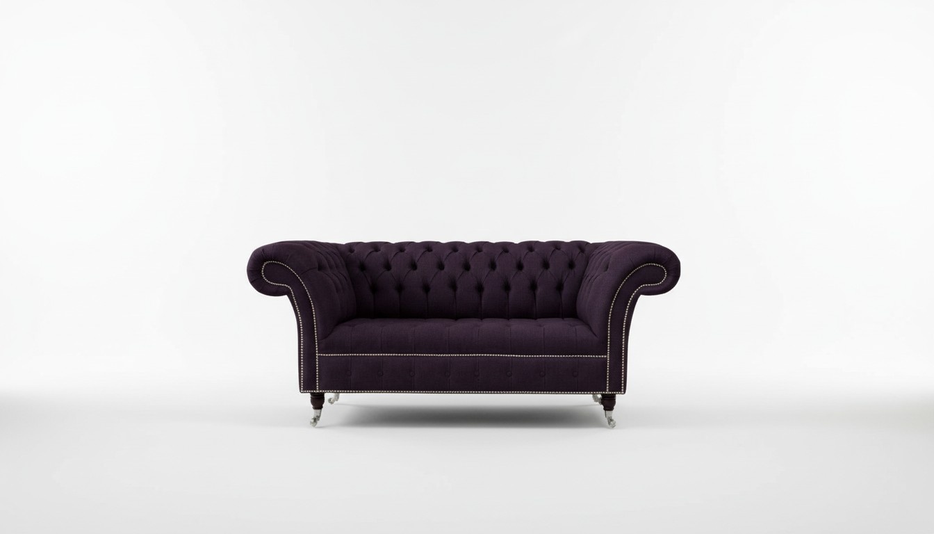 Sofa Polster Sofas Neu Sofa 2 Sitzer Design Chesterfield Stoff Couch