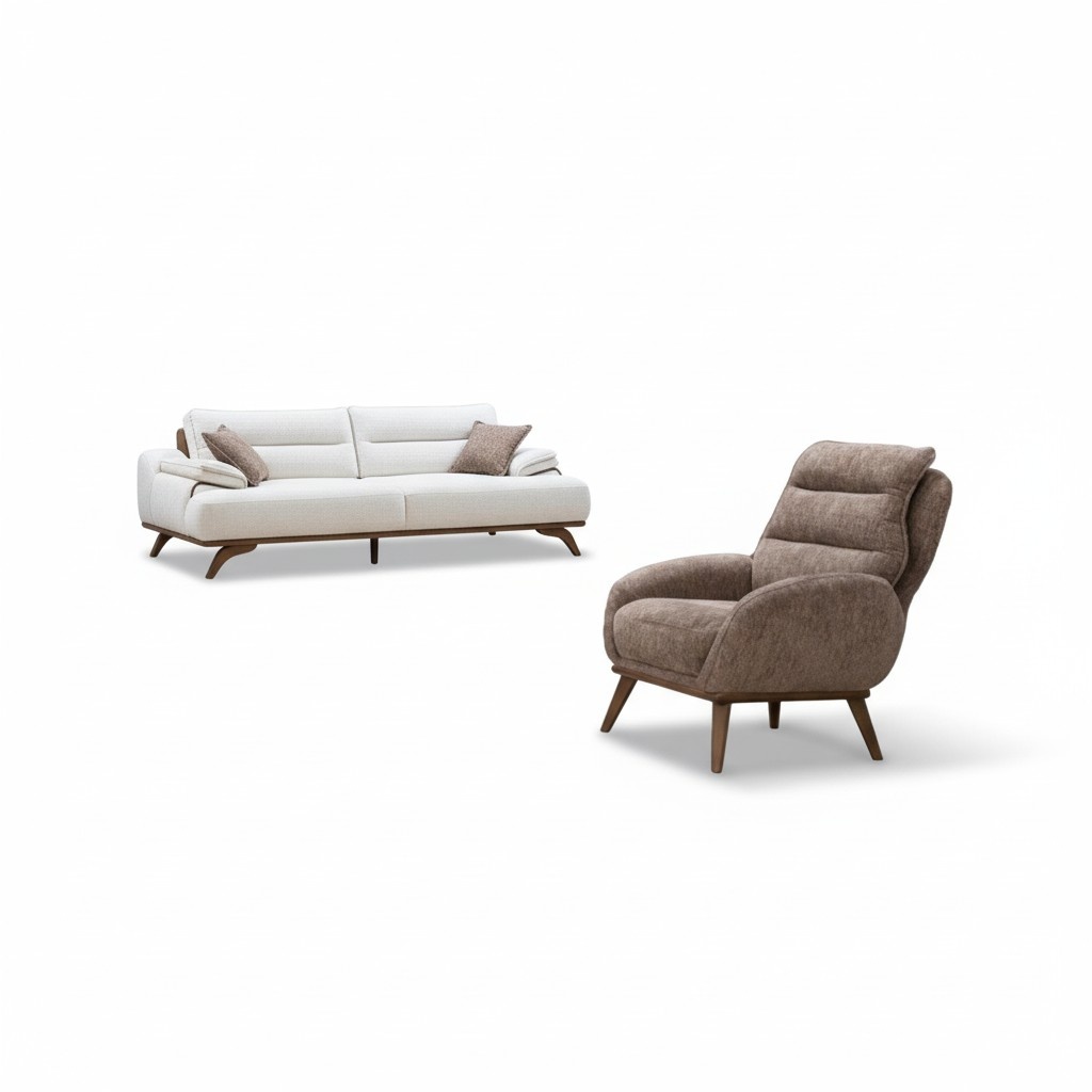 Sofa Polstergarnitur Couchgarnitur Wohnzimmergarnitur Sofa-Set Sessel Sitzgruppe