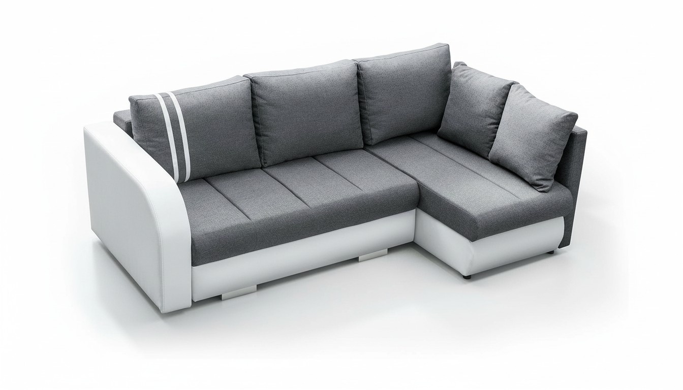 Sofa Schlafsofa Designer Sofa mit Bettfunktion + Bettkasten Ecksofa Couch NEU