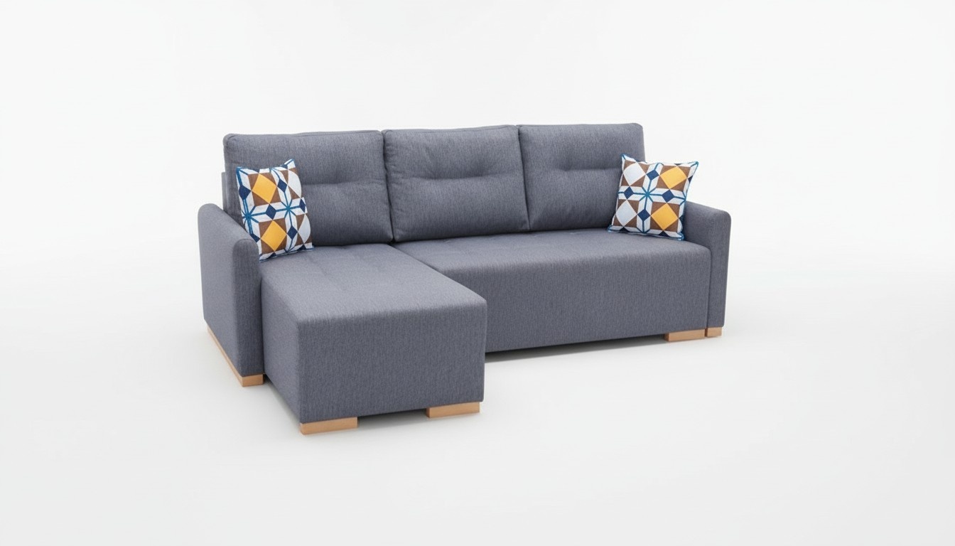 Sofa Schlafsofa Designer Sofa mit Bettfunktion - Bettkasten Ecksofa Couch