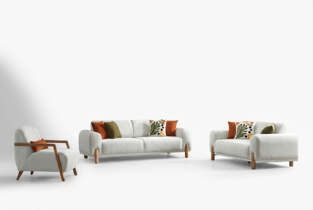 Sofa-Set Sitzgarnitur Wohnzimmergarnitur Polstergarnitur Couch Wohnlandschaft