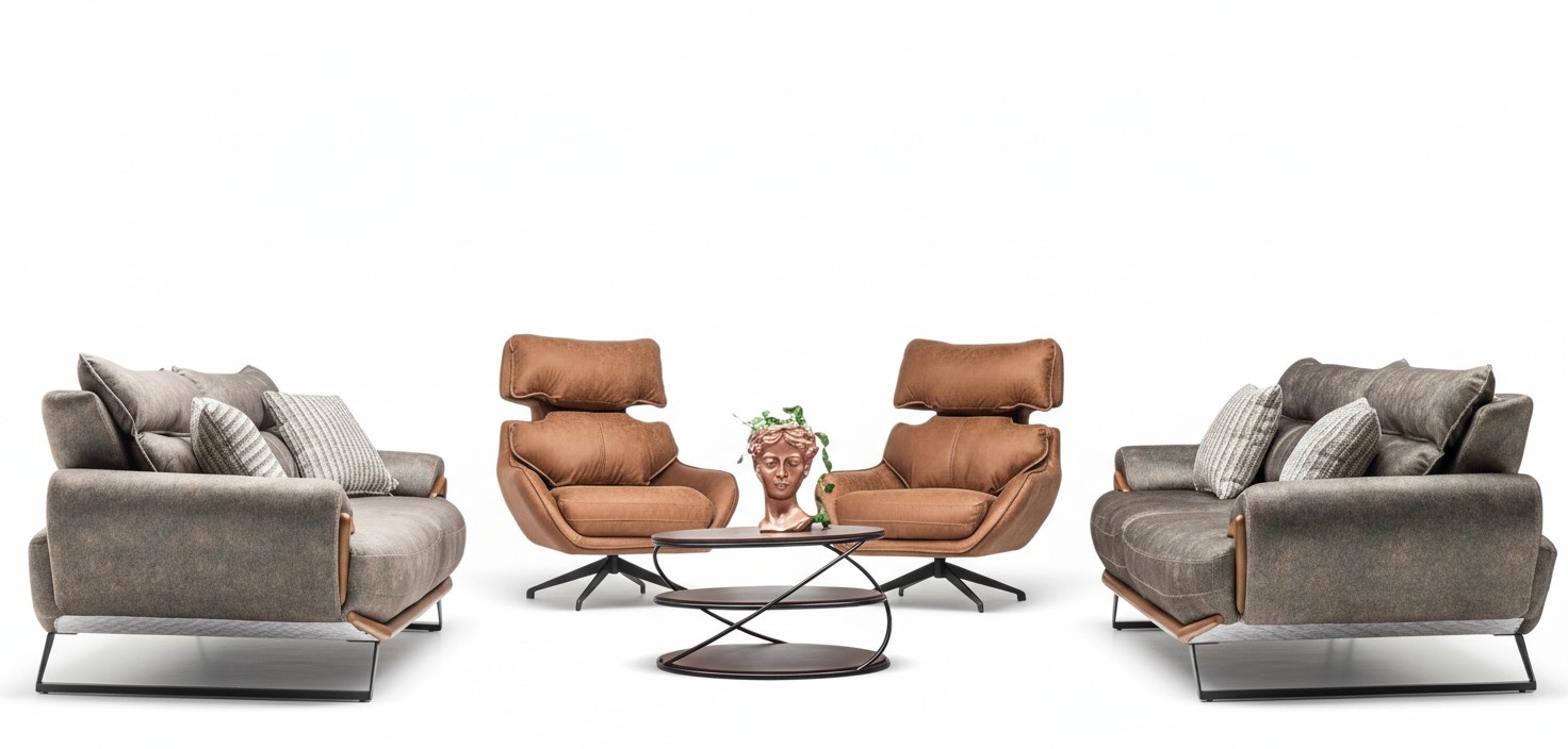 Sofa Set Wohnzimmergarnitur Garnitur Polstergruppe Couch Sofagarnitur 3+3+1+1