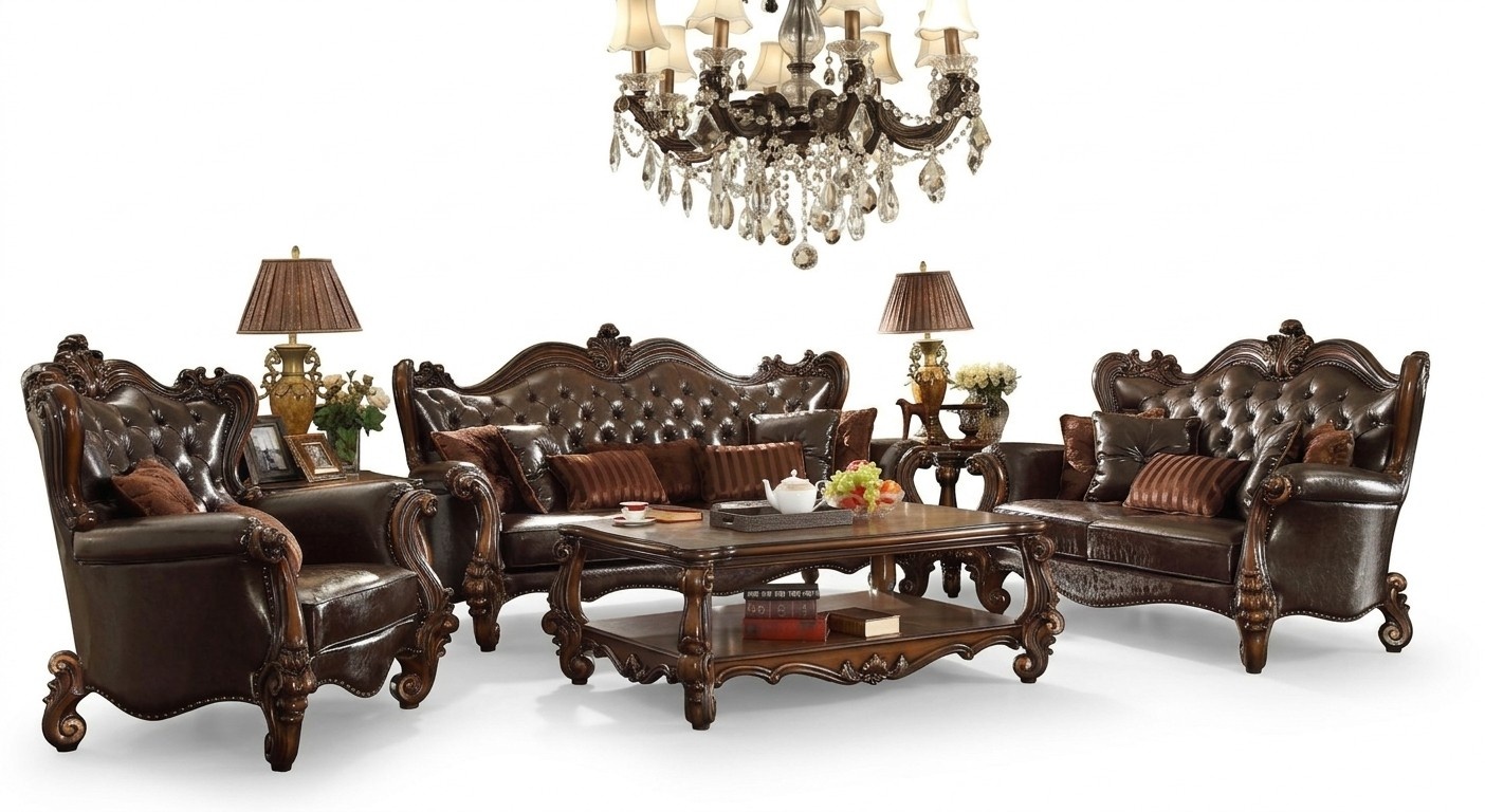 Sofa Wohnlandschaft Sofas Couch Polster Garnitur Chesterfield Dreisitzer Barock