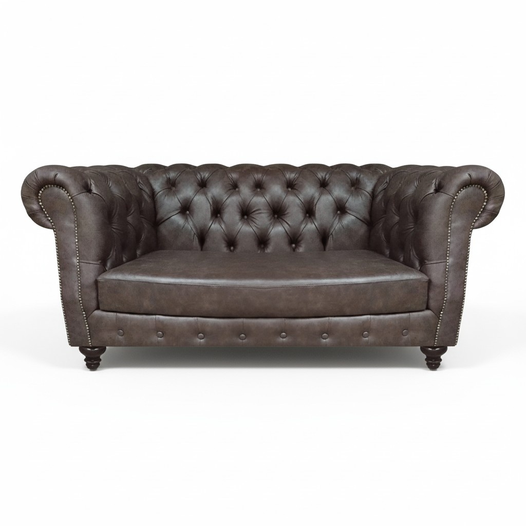 Sofa Zweisitzer Couch Wohnzimmer Polstermöbel Design Einrichtung Chesterfield