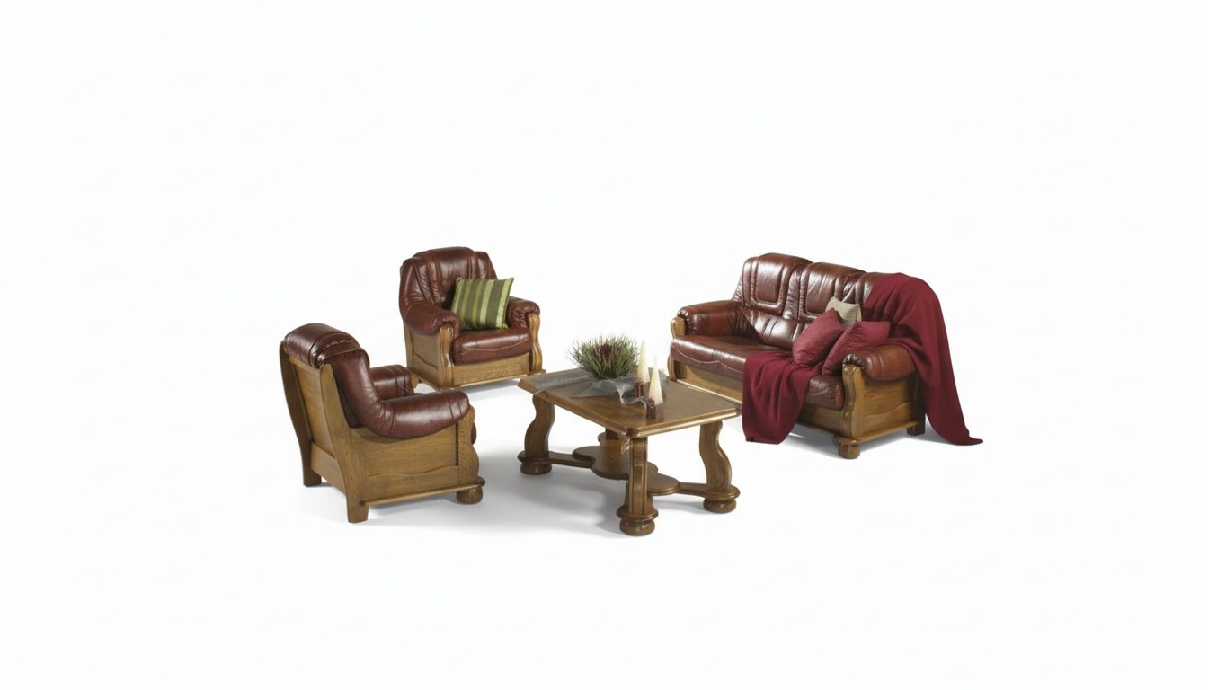 Sofagarnitur 3+1+1 Sitzer Klassischer Wohnlandschaft Sofas Couchen Polster