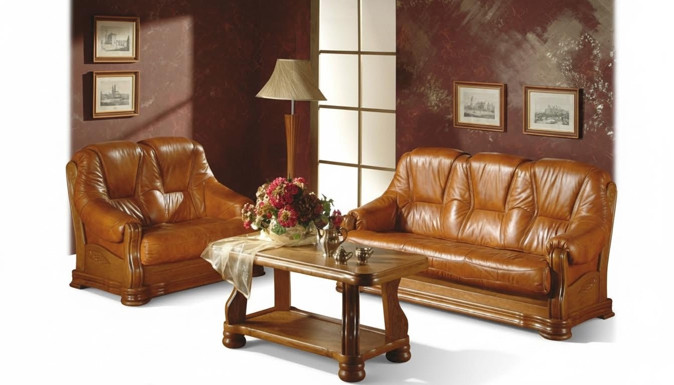 Sofagarnitur 3+1+1 Sitzer Klassischer Wohnlandschaft Sofas Couchen Polster