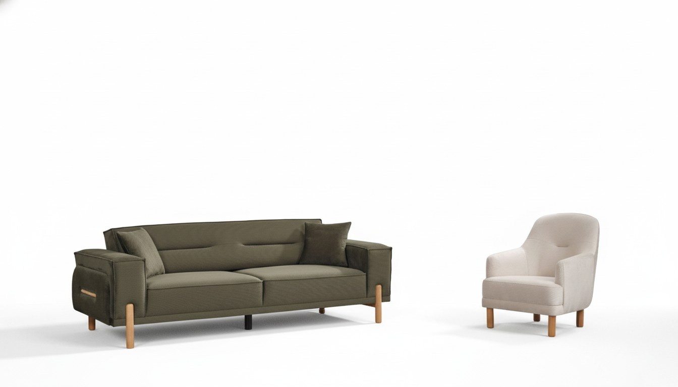 Sofagarnitur 3+1 Sitzer Garnitur Sofa Sofas Textil Sessel Luxus Couchen