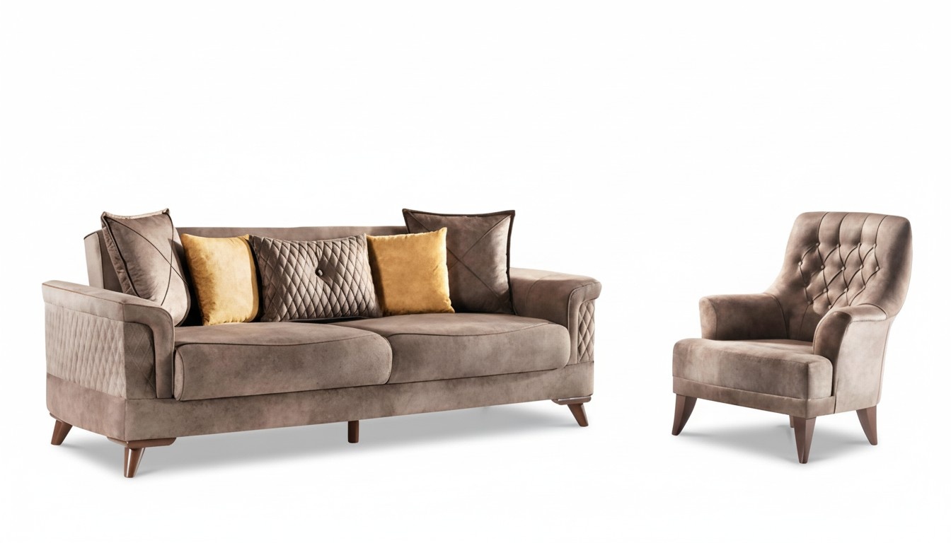 Sofagarnitur 3+1 Sitzer Set Design Sofa Polster Couchen Couch Sitzmöbel