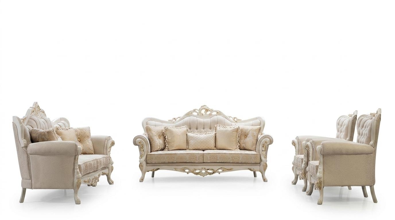 Sofagarnitur 3+3+1+1 Sitzer Set Design Sofa Polster Klassische Couchen