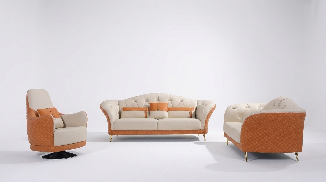 Sofagarnitur 3+2+1 Sitzer Set Design Sofa Polster Couchen Couch Modern Luxus Neu