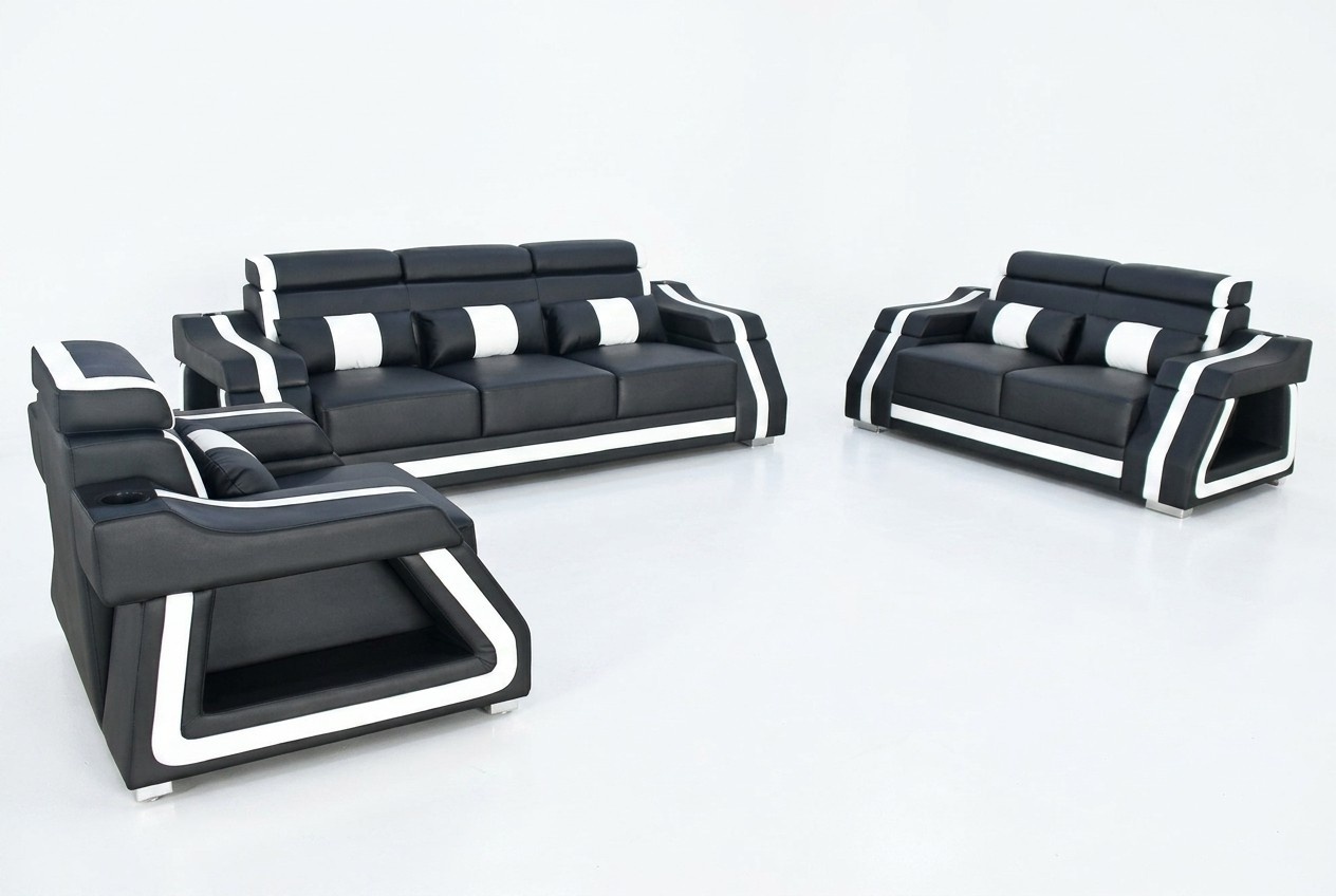 Sofagarnitur 3+2+1 Sitzer Set Design Sofa Polster Couchen Couch Modern Garnitur
