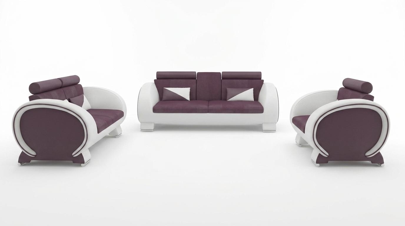 Sofagarnitur 3+2+1 Textil Stoff Couch Desig Sofa Wohnlandschaft Polster Garnitur