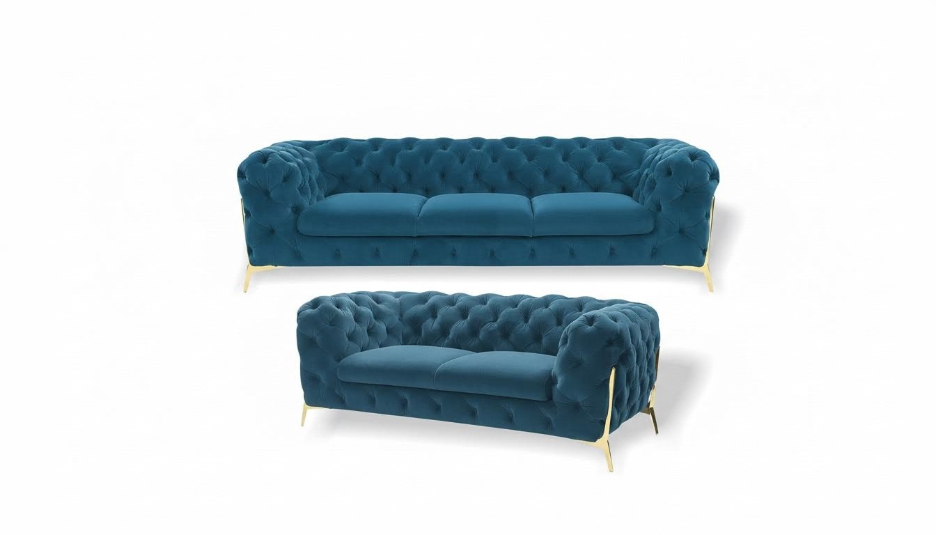 Sofagarnitur 3+2 Sitzer Set Design Sofas Polster Couchen Moderne Couch Sofort