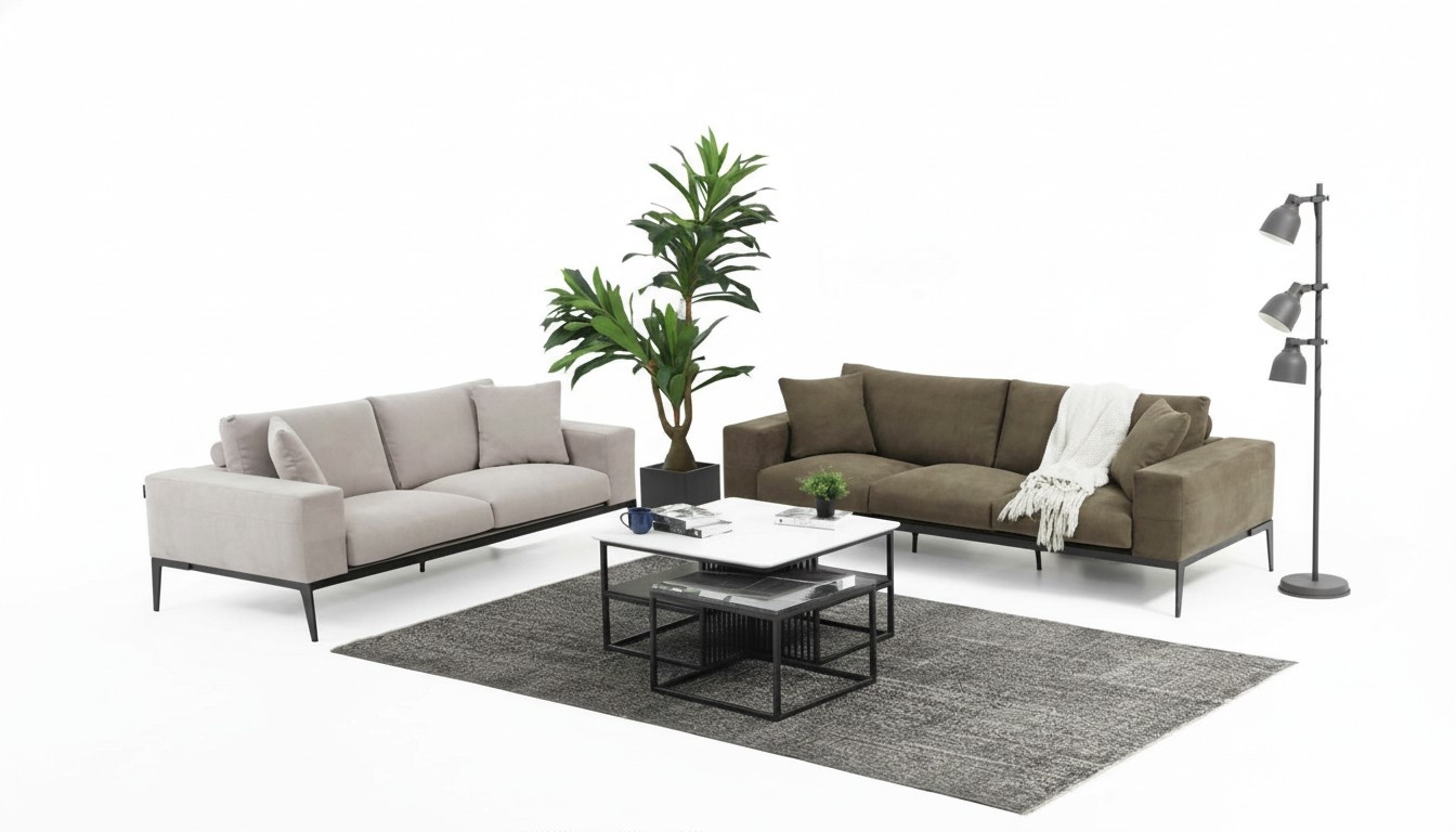 Sofagarnitur 32 Sitzer Sofa Garnitur Grau Sofas Modern Gruppe Set