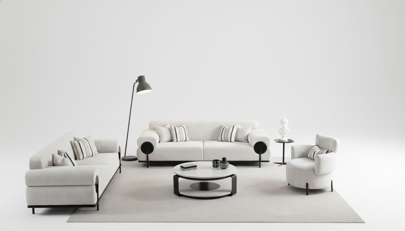 Sofagarnitur 331 Sitzer Set Design Sofa Polster Couchen Couch Modern Luxus Neu