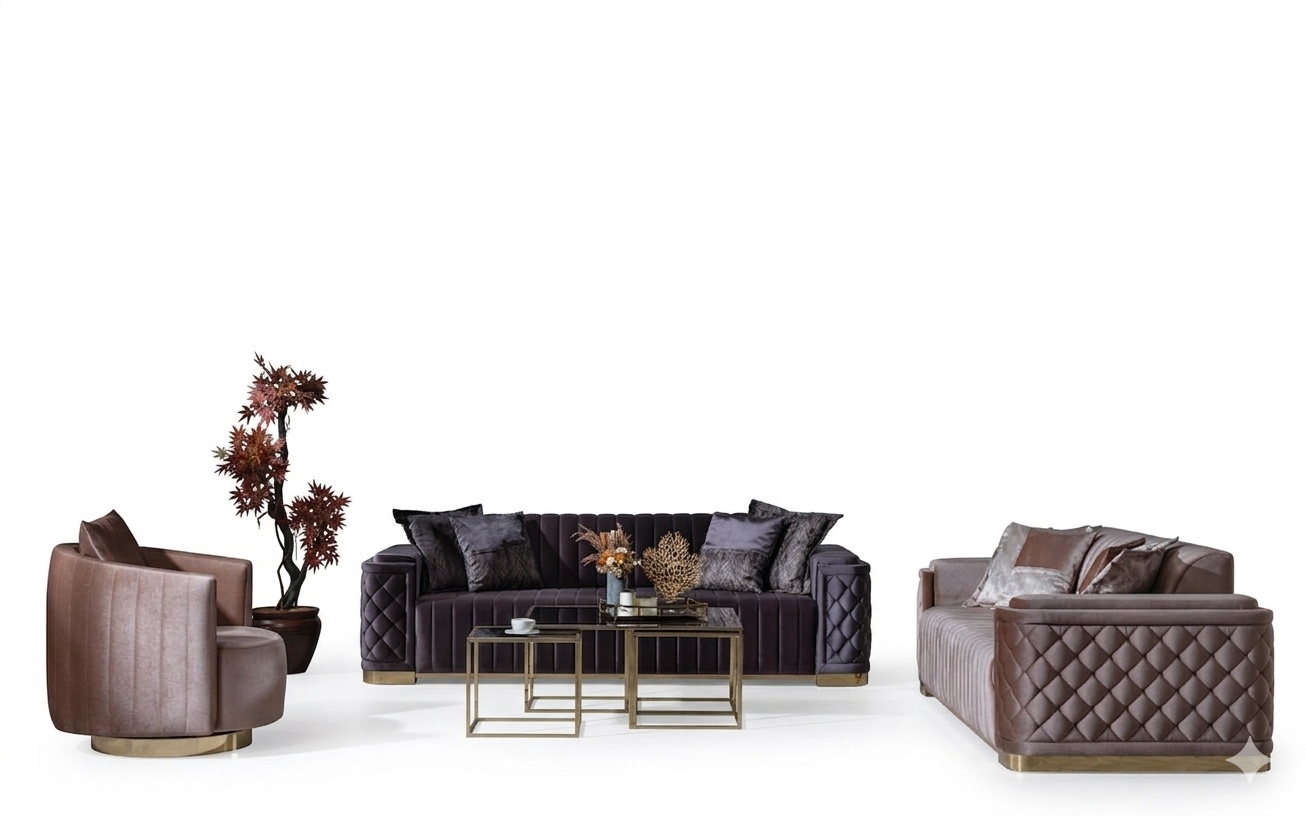 Sofagarnitur 3+3+1 Sitzer Set Design Sofa Neu Polster Couchen Couch Modern Luxus