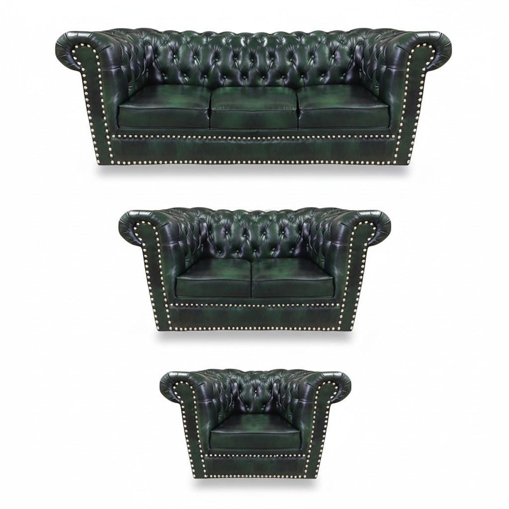 Sofagarnitur 3tlg Wohnzimmer 3+2+1 Modern Design Sessel Chesterfield